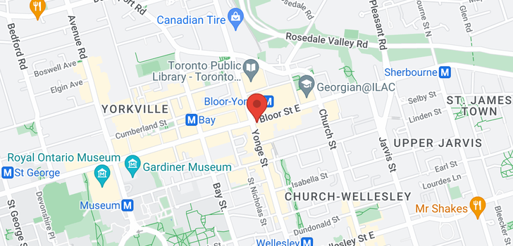 map of #415 -1 BLOOR ST E